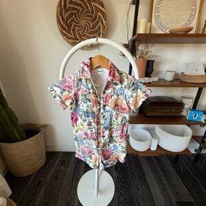 Floral Short Romper - Mumu